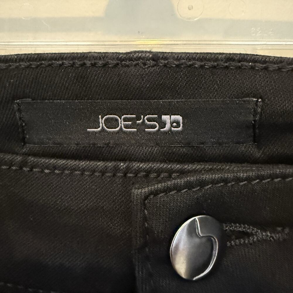 Joe's Jeans The Icon Mid-Rise Skinny Fit Ankle Jeans Black 25 NWOT - Picture 5 of 10